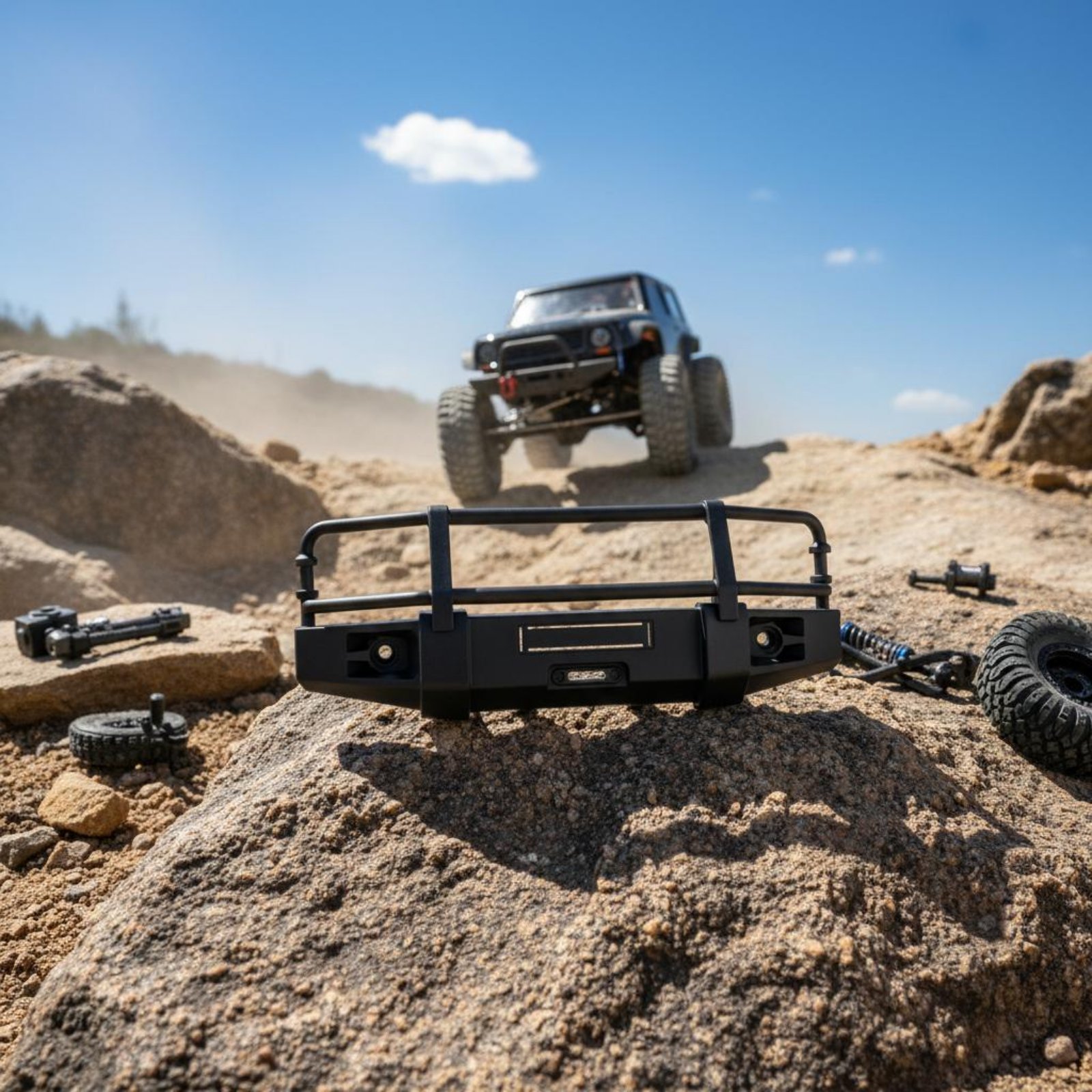 Rc Hobby Vehicles - RC Crawler Frontstoßstange Modellauto-Upgrade Crawler-Stoßstange Hobby-Fahrzeugteil