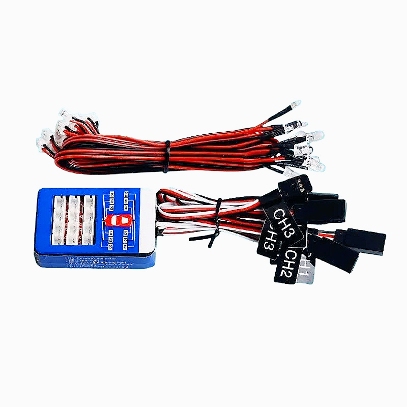 Led Light Kit Rc - Tamiya ferngesteuertes Modellauto, 12 LED-Lichtgruppen, dreifach