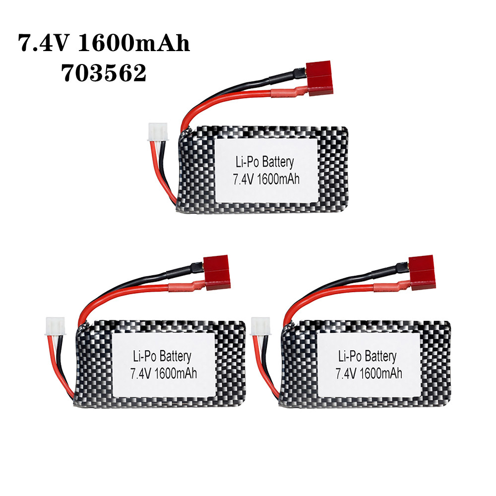 Rc Hobby Vehicles - 1/2/3 stücke/Lot 7,4 v 1600mah 703562