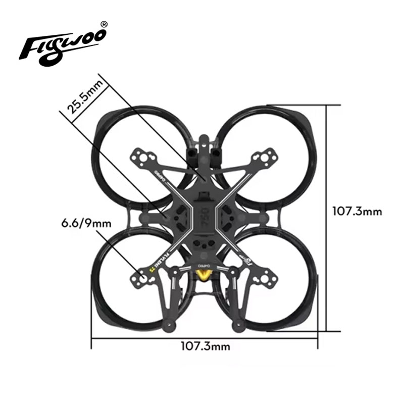 Flywoo Flylens 75 Frame Kit 1, – Fpv Racing Quadcopter Bewertung und Preis