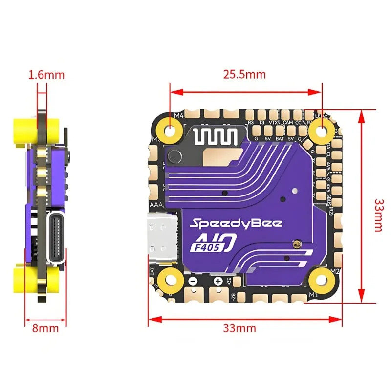 SpeedyBee F405 AIO Flugcontrol – Fpv Racing Quadcopter Bewertung und Preis